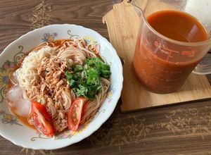 野菜ジュースのアッサリサッパリそうめん-レシピのメイン写真