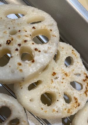 【幼児食、取り分け可能】れんこん焼き-レシピのメイン写真
