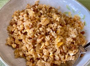息子こだわりのキムチ納豆炒飯♪-レシピのメイン写真