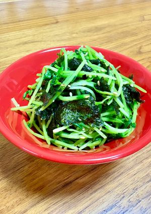 豆苗と海苔のナムル-レシピのメイン写真