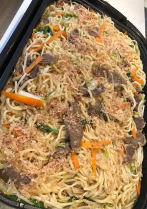 【ホットプレート】ジンギスカンうどん-レシピのメイン写真