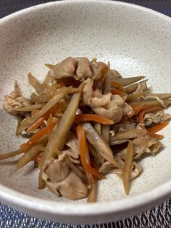 豚肉入り満足キンピラ-レシピのメイン写真