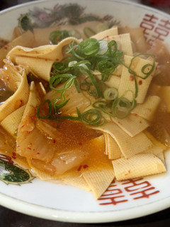 豆腐皮のキムチ炒め煮-レシピのメイン写真