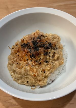 鶏ひき肉と湯葉丼⭐︎レンジで簡単⭐︎食べやすいとろみ-レシピのメイン写真