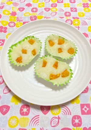 かばちゃ蒸しパン＊9～11か月-レシピのメイン写真