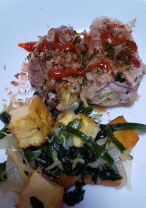夏太りに肉巻き焼きそばと厚揚げ-レシピのメイン写真