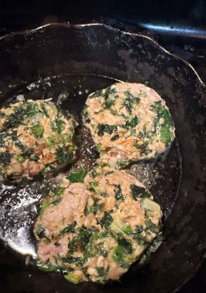 チキンフェタパティー-レシピのメイン写真