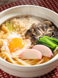 きのこたっぷり鍋焼きうどん-レシピのメイン写真