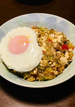 サバ缶でガパオライス-レシピのメイン写真