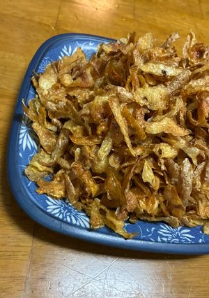 ジャガイモの皮でポテトチップス-レシピのメイン写真