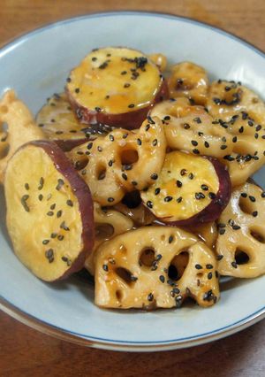 レンコンとさつまいもの照焼生姜味-レシピのメイン写真
