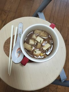 大根おろしと木綿豆腐と揚げネギ味噌汁-レシピのメイン写真