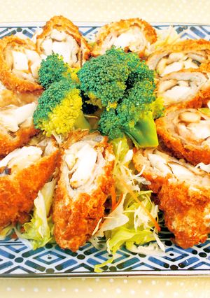 【サクサク】南部福来豚の椎茸巻フライ-レシピのメイン写真