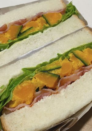 カリカリベーコンと南瓜のサンドイッチ-レシピのメイン写真