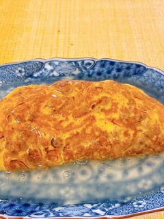 出汁あんかけのネギたっぷり納豆オムレツ-レシピのメイン写真