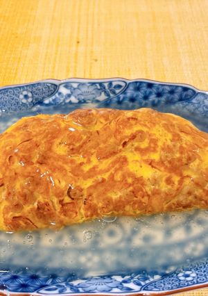 出汁あんかけのネギたっぷり納豆オムレツ-レシピのメイン写真