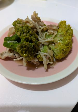 ブロッコリー・えのき茸と豚肉のおかか炒め-レシピのメイン写真