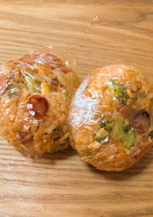 チョリソーケチャップライスおにぎり-レシピのメイン写真
