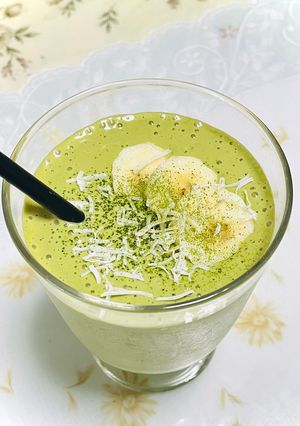 抹茶バナナココスムージー-レシピのメイン写真