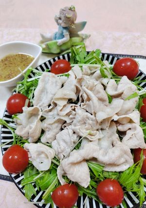 しゃぶしゃぶ豚肉のサラダ-レシピのメイン写真