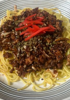 キーマ焼きそば-レシピのメイン写真