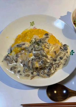 きのこクリーム オムライス-レシピのメイン写真