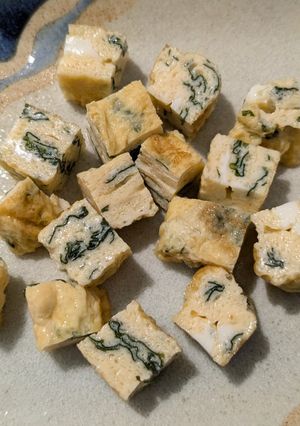 【手づかみ離乳食】ほうれん草の卵焼き-レシピのメイン写真