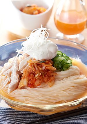 ギリシャヨーグルトの冷麺風そうめん-レシピのメイン写真