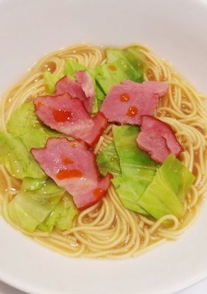 おひとり様楽々担々麺(あるもので)-レシピのメイン写真