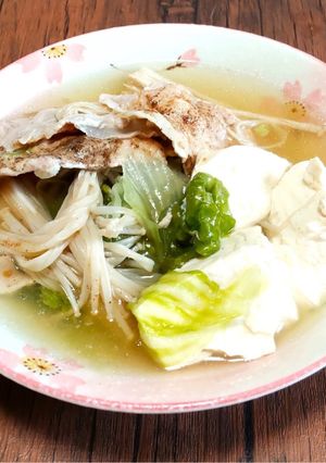 今夜の夕飯♪豚肉と野菜のだし酒蒸し-レシピのメイン写真