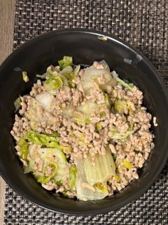 豚ひき肉と白菜でネギ塩丼-レシピのメイン写真