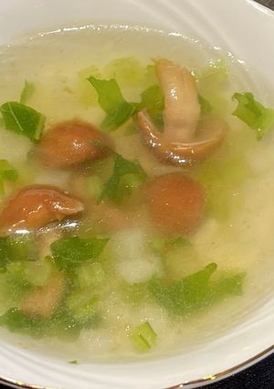 かぶとなめこの中華風スープ-レシピのメイン写真