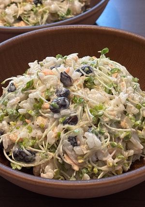 ヨーグルトと鮭のねばねば納豆ごはん-レシピのメイン写真