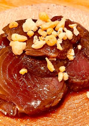 カツオの赤ワインと焼肉タレ漬け-レシピのメイン写真