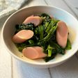 ほうれん草と魚ソーセージのレンチンナムル