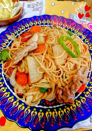えっなにかっこいい！ずっとめろめらパスタ-レシピのメイン写真