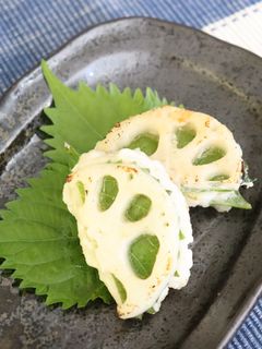 れんこんの大葉はさみ焼き-レシピのメイン写真