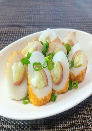 ぽん酢やめんつゆで。みょうがinちくわ-レシピのメイン写真