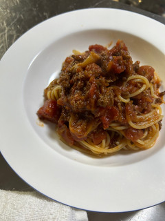 とーちゃんミートソースを使った特製パスタ-レシピのメイン写真
