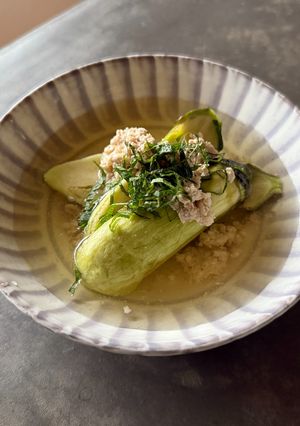 なすと麦茶の冷製スープ-レシピのメイン写真