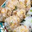 鮭・メンマ・炒り卵・青のりの混ぜおにぎり