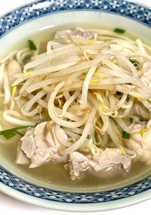 ごま油香る♡鶏ともやしナムルのさっぱり温うどん-レシピのメイン写真