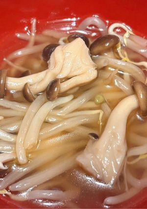 ぶなしめじともやしの酸いスープ-レシピのメイン写真