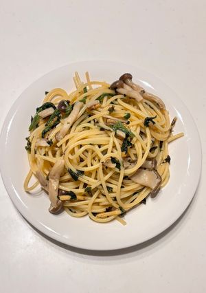 簡単！お茶漬けの素でワンパン和風パスタ-レシピのメイン写真