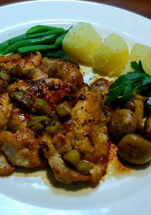 豚ロース肉のソテー　完熟梅塩麹漬けマルサラソース-レシピのメイン写真