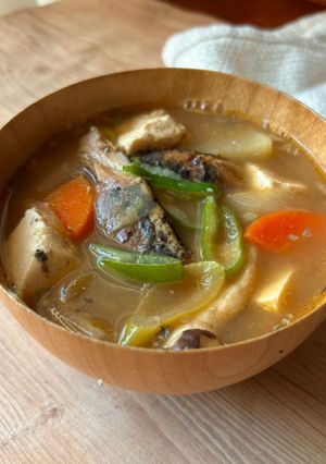 まるでつみれ汁 簡単いわし缶汁-レシピのメイン写真