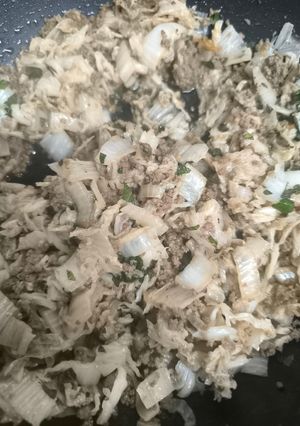 白菜とひき肉の炒め煮-レシピのメイン写真