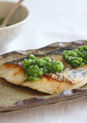 焼き魚の緑酢がけ-レシピのメイン写真