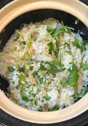 しらすと三つ葉の土鍋ごはん☘️-レシピのメイン写真