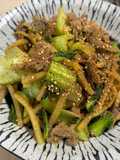 豚と青梗菜のクミン炒め